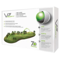 TaylorMade V3 Soft Golf Balls 7 TaylorMade V3 Soft Golf Balls -Golf Equipment Store 2019v3softgolfballswhite3