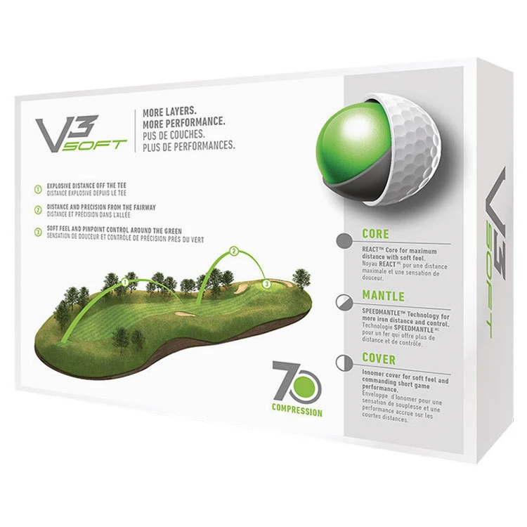 TaylorMade V3 Soft Golf Balls 5 TaylorMade V3 Soft Golf Balls - Image 3