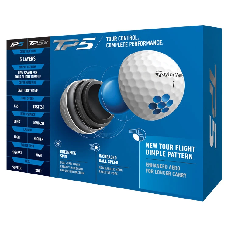 TaylorMade TP5 Golf Balls 5 TaylorMade TP5 Golf Balls - Image 3