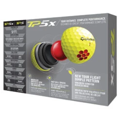 TaylorMade TP5x Golf Balls 7 TaylorMade TP5x Golf Balls -Golf Equipment Store 2021tp5xballsyellow3