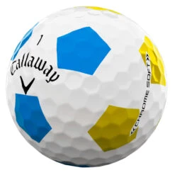 Callaway Chrome Soft Truvis Golf Balls 7 Callaway Chrome Soft Truvis Golf Balls -Golf Equipment Store Callaway 2022 Chrome Soft Truvis Golf Balls White Blue Yellow 3
