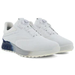 Ecco S-Three Gore-Tex BOA Golf Shoes 12 Ecco S-Three Gore-Tex BOA Golf Shoes -Golf Equipment Store Ecco S Three Boa Golf Shoes White Blue Depths White 5