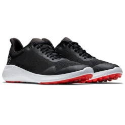 FootJoy FJ Flex 56141 Golf Shoes -Golf Equipment Store FootJoy FJ Flex Shoes Black White Red 3