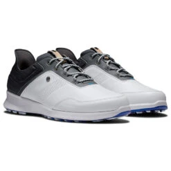 FootJoy FJ Stratos 50072 Golf Shoes -Golf Equipment Store FootJoy FJ Stratos 50072 Golf Shoes White Black Forged Iron Blanc de Blanc 3
