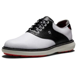 FootJoy FJ Traditions Spikeless 57924 Golf Shoes 12 FootJoy FJ Traditions Spikeless 57924 Golf Shoes -Golf Equipment Store FootJoy FJ Traditions Spikeless Shoes White Black Grey 5