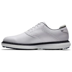 FootJoy FJ Traditions Spikeless 57927 Golf Shoes 11 FootJoy FJ Traditions Spikeless 57927 Golf Shoes -Golf Equipment Store FootJoy FJ Traditions Spikeless Shoes White Navy 4