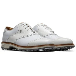 FootJoy Premiere Series Wilcox 54322 Golf Shoes 10 FootJoy Premiere Series Wilcox 54322 Golf Shoes -Golf Equipment Store FootJoy Premier Series Wilcox Shoes White Light Grey 3