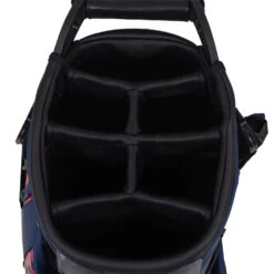 J.Lindeberg Play ST Golf Stand Bag -Golf Equipment Store J Lindeberg Play ST Golf Stand Bag Swirl Red JL Navy Barbados Cherry 4