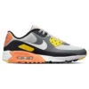 Nike Air Max 90G Golf Shoes -Golf Equipment Store Nike Air Max 90 G Golf Shoes Smoke Grey Yellow 1