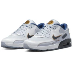 Nike Air Max 90G NRG Golf Shoes -Golf Equipment Store Nike Golf Air Max 90 G NRG Golf Shoes Pure Platinum Dark Obsidian White 3