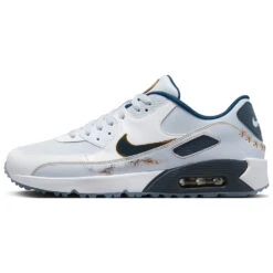 Nike Air Max 90G NRG Golf Shoes -Golf Equipment Store Nike Golf Air Max 90 G NRG Golf Shoes Pure Platinum Dark Obsidian White 6