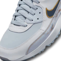 Nike Air Max 90G NRG Golf Shoes -Golf Equipment Store Nike Golf Air Max 90 G NRG Golf Shoes Pure Platinum Dark Obsidian White 8