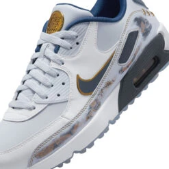 Nike Air Max 90G NRG Golf Shoes -Golf Equipment Store Nike Golf Air Max 90 G NRG Golf Shoes Pure Platinum Dark Obsidian White 9