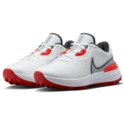 Nike Infinity Pro 2 Golf Shoes -Golf Equipment Store Nike Golf Infinity Pro 2 Golf Shoes White Black Wolf Grey Picante Red 3