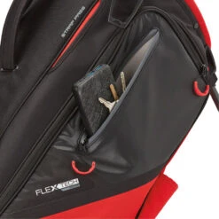 TaylorMade FlexTech Crossover Golf Stand Bag 12 TaylorMade FlexTech Crossover Golf Stand Bag -Golf Equipment Store TaylorMade Flex Tech Crossover Golf Stand Bag Black Red 5