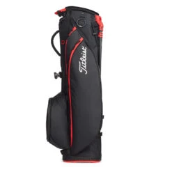 Titleist Players 4 Carbon S Golf Stand Bag -Golf Equipment Store Titleist 2022 Players 4 Carbon S Stand Bag Black Black Red 5