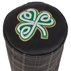 Titleist Barrel Leather Shamrock Driver Headcover 9 Titleist Barrel Leather Shamrock Driver Headcover -Golf Equipment Store Titleist Barrel Leather Performance Driver Cover Black Green 3