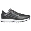 Adidas S2G SL Leather Golf Shoes -Golf Equipment Store adidas S2G SL 23 Shoes Core Black Grey Five Silver 1