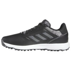 Adidas S2G SL Leather Golf Shoes -Golf Equipment Store adidas S2G SL 23 Shoes Core Black Grey Five Silver 3