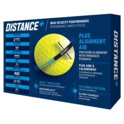 TaylorMade Distance Plus Golf Balls -Golf Equipment Store distanceplusballsyellow3