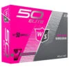 Wilson Ladies Fifty Elite Golf Balls -Golf Equipment Store fiftyelitegolfballspink1