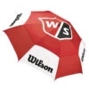 Wilson Tour Double Canopy Golf Umbrella 1 Wilson Tour Double Canopy Golf Umbrella -Golf Equipment Store wilsonstafftourumbrellaredwhite1